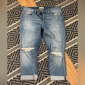Madewell Distressed Light Blue slim fit boy Jean